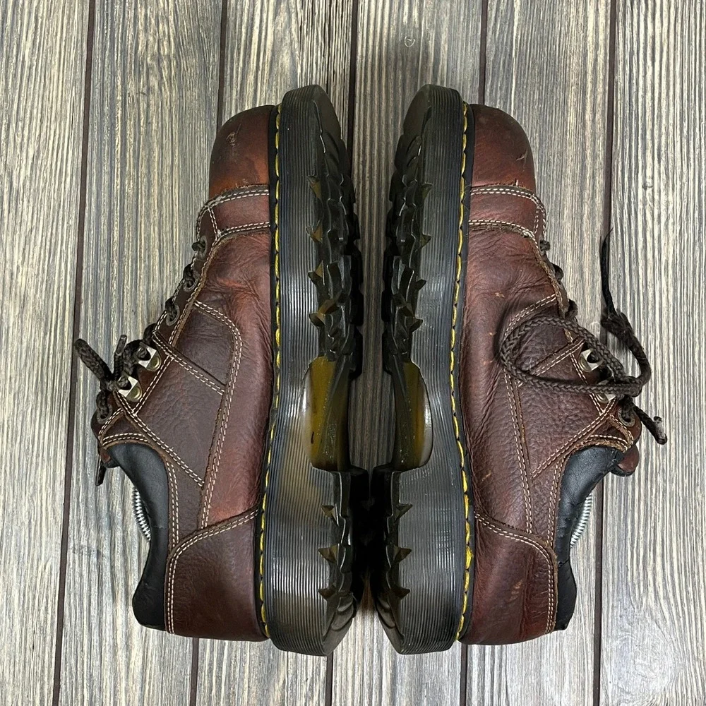 Dr Martens Gunby ST Men 11 Brown Leather Steel Toe Work Shoes Industrial Safety